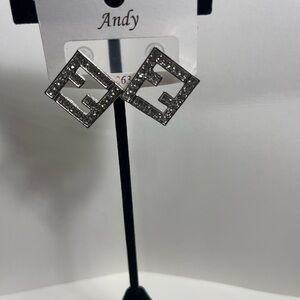 Silver Geometric Earrings